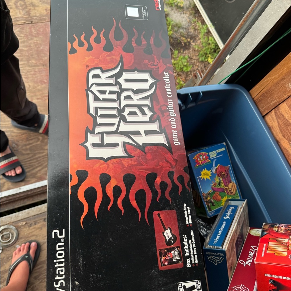 PlayStation 2 Guitar hero came and guitar controller new in box